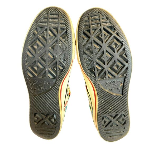 Vintage Converse Chuck Taylor RARE Flags "All Nations" Unisex Womens 8 Mens 6 - Picture 7 of 10